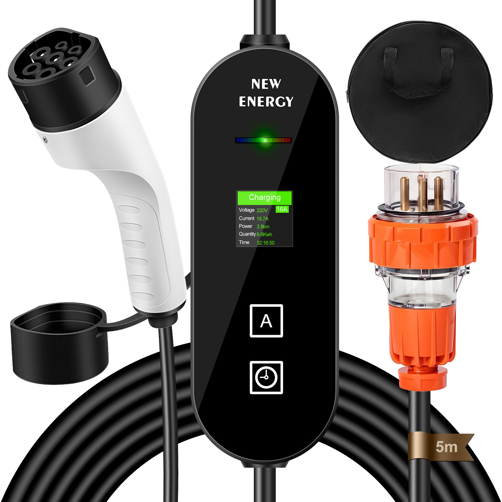 EU/UK Plug CEE 32A/16A Portabl - Portable Ev Charger 32A Type 2 Cee Plug ulasan dan harga